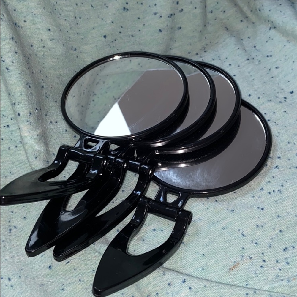 Mini mirrors black
